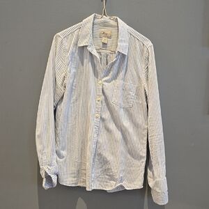 Bass Women's Blue Striped Shirt